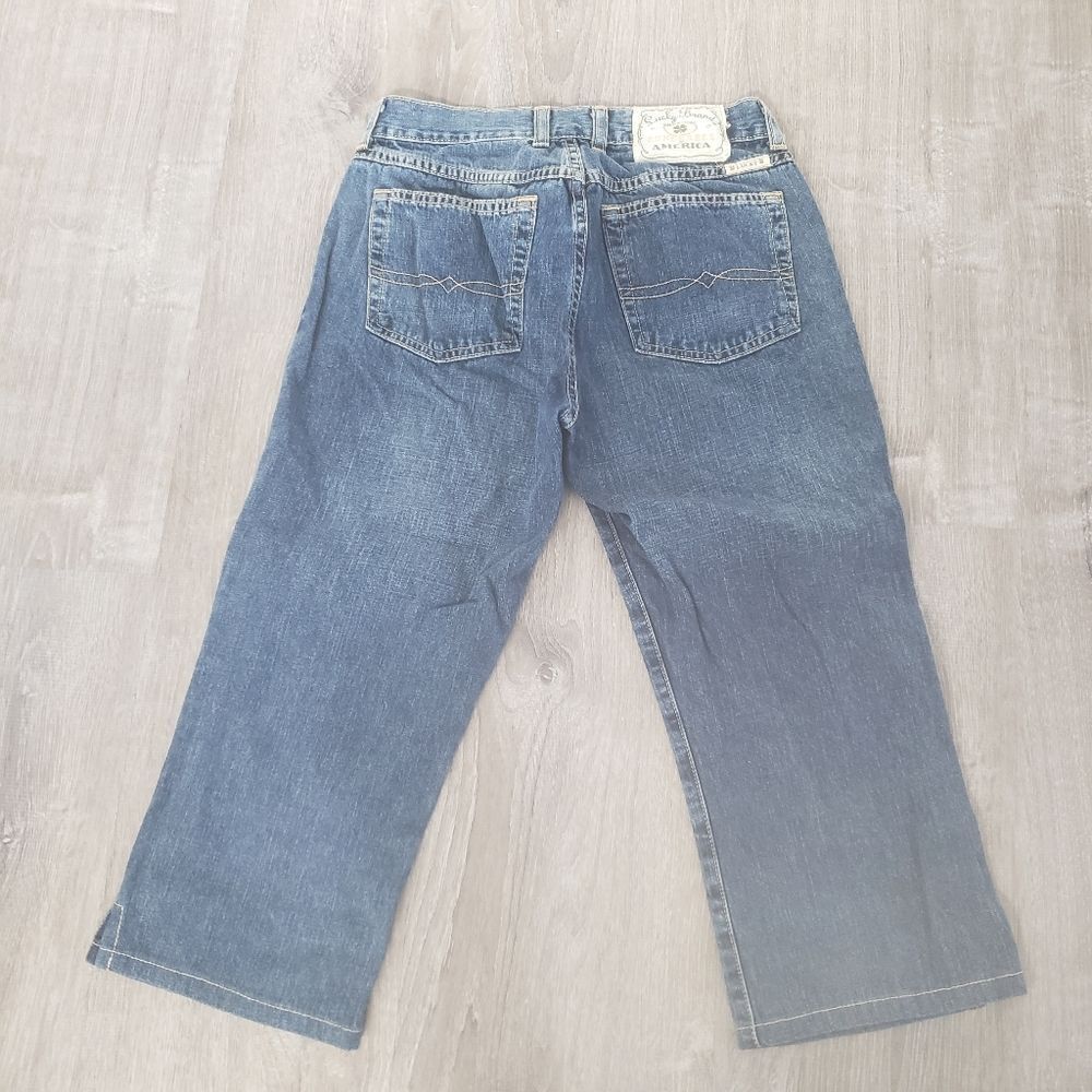 LUCKY BRAND Womens Size 4/27 Dungarees Of America Short Length Denim Blue‎ Jeans